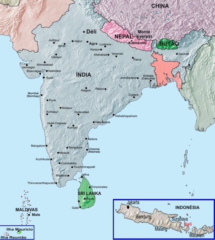 mapa india