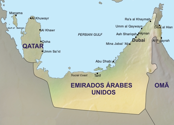 mapa-emirados-arabes-qatar-bahrein